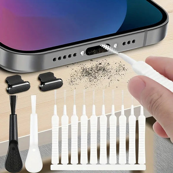 Mobile phone charging interface cleaning kit