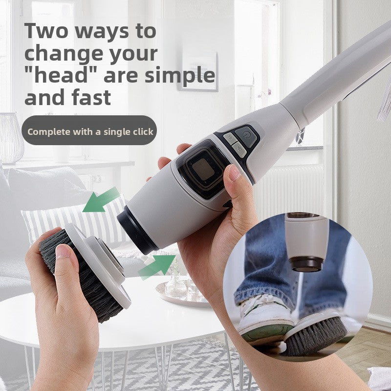 Multifunctional Wireless Electric Cleaning Brush with Voice Prompt