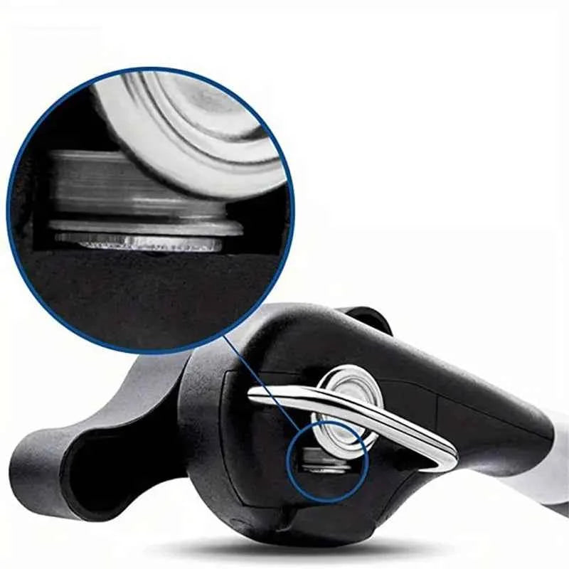Stainless Steel Can Opener with Single Handle Design