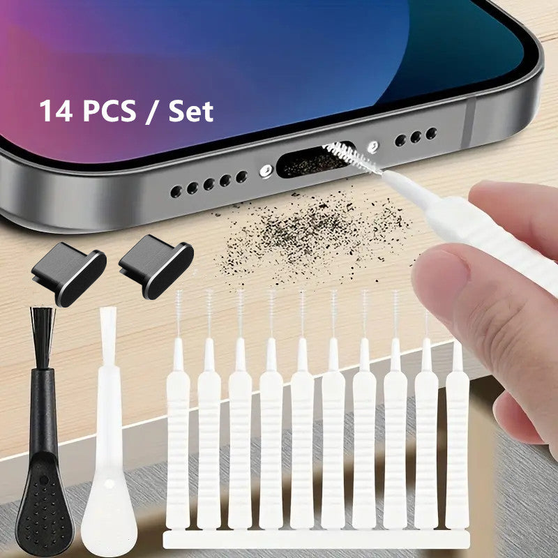 Mobile phone charging interface cleaning kit