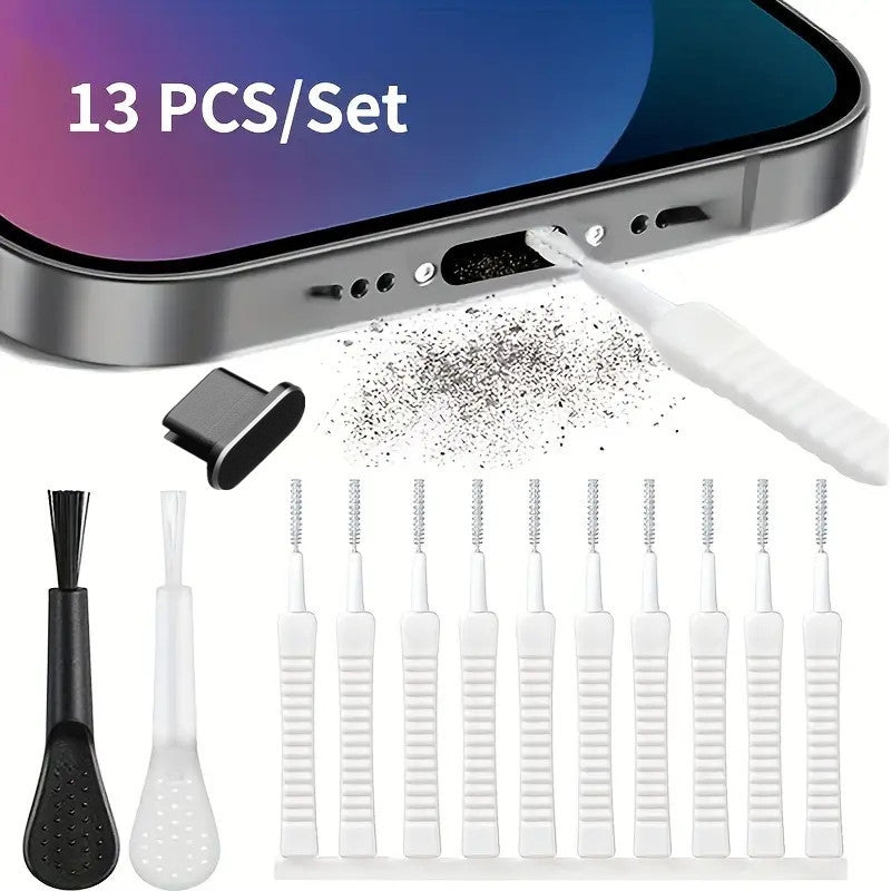 Mobile phone charging interface cleaning kit