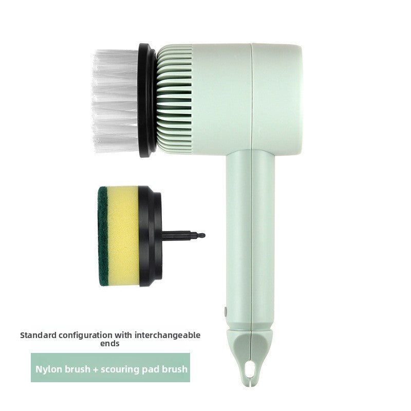 Multifunctional Electric Cleaning Brush with Interchangeable Heads